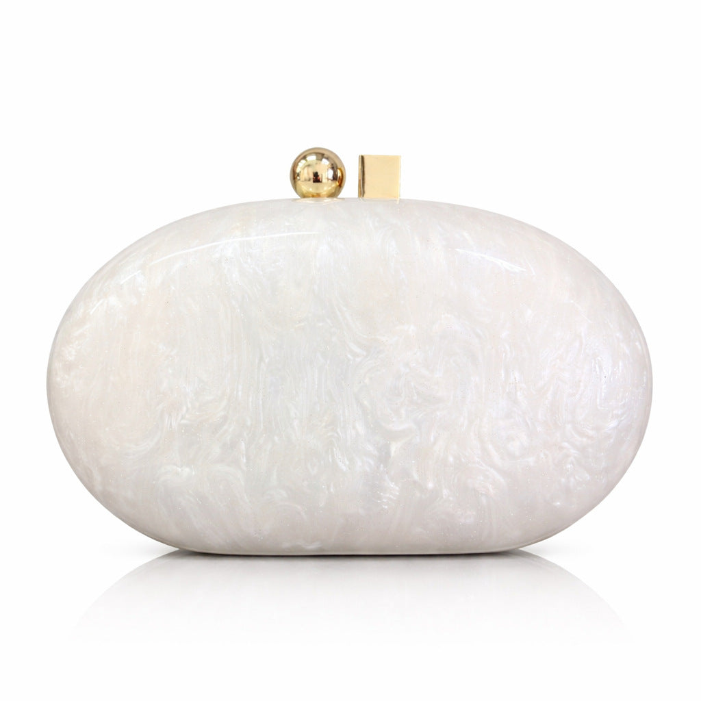 Clutch Ópalo Blanco perla